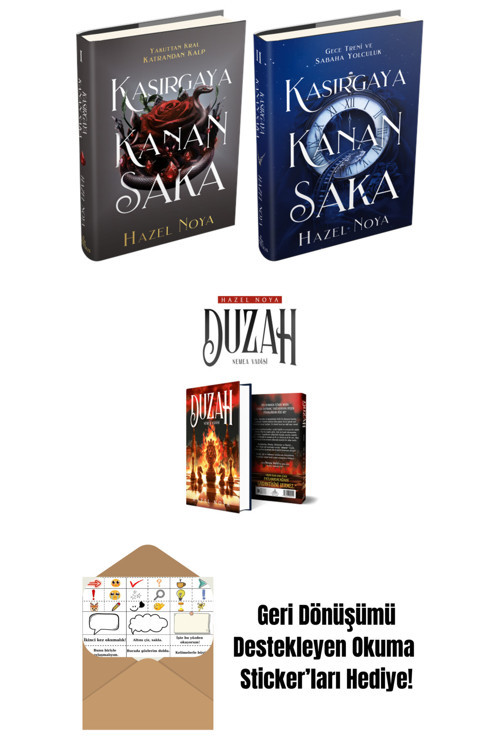 Ephesus Yayınları Hazel Noya 3 Kitap Seti + Okuma Sticker'Ları