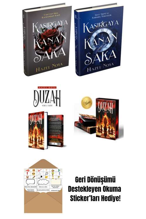 Ephesus Yayınları Hazel Noya 4 Kitap Seti + Okuma Sticker'Ları