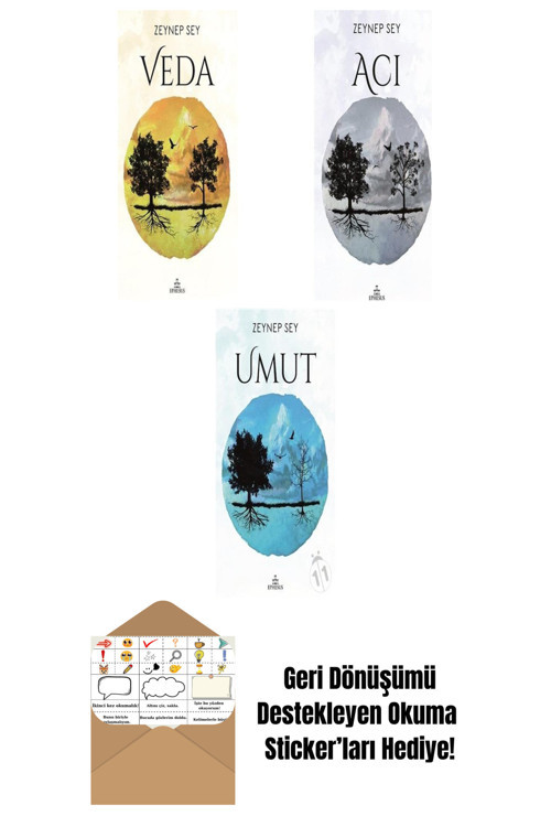 Ephesus Yayınları Zeynep Sey 3 Kitap Seti + Okuma Sticker'Ları