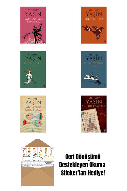 Everest Yayınları Mehmet Yaşın 6 Kitap Set + Okuma Sticker'Ları