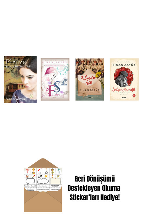 Alfa Yayıncılık Sinan Akyüz 4 Kitap Set + Okuma Sticker'Ları