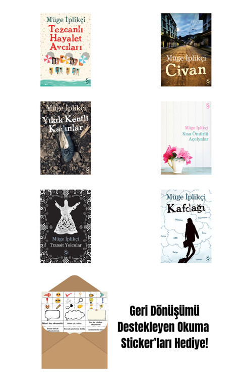 Everest Yayınları Müge İplikçi 6 Kitap Set + Okuma Sticker'Ları