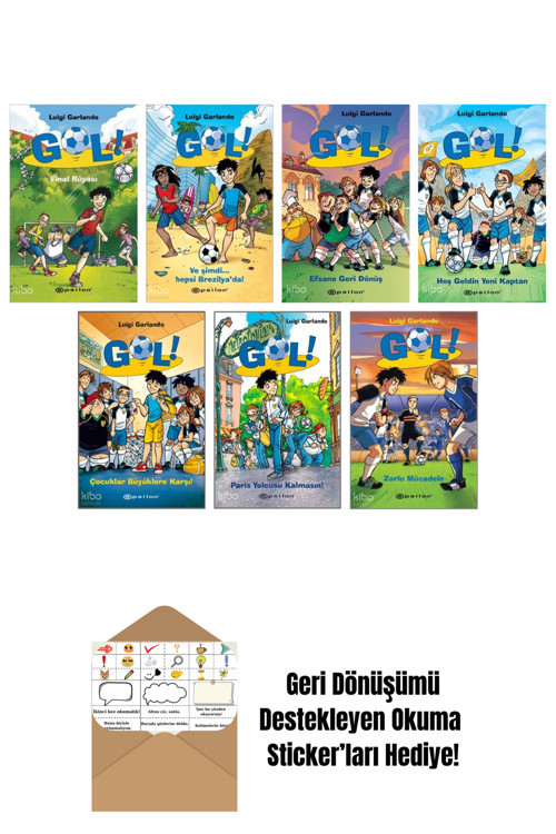 Epsilon Yayınevi Luigi Garlando 7 Kitap Seti + Okuma Sticker'Ları