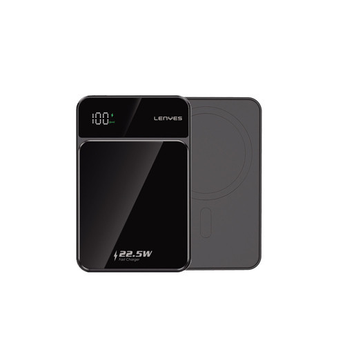 Pw126D Dijital Led Ekranlı Kablosuz Şarj Özellikli Powerbank 22.5W 10.000Mah Siyah