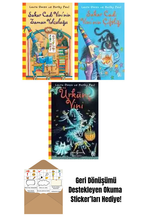 İş Bankası Kültür Yayınları Korky Paul 3 Kitap Seti + Okuma Sticker'Ları