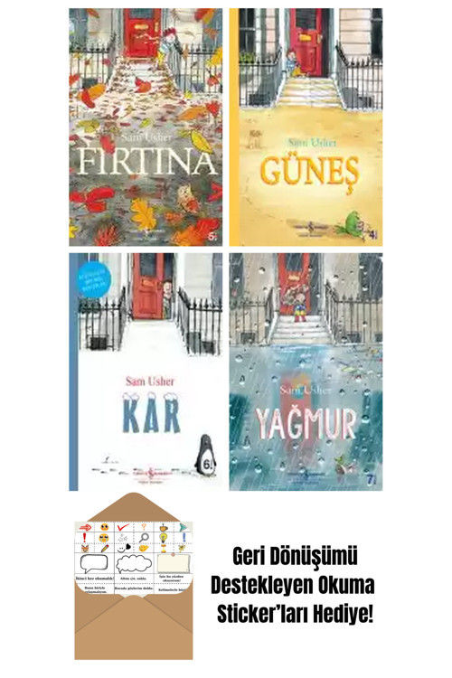İş Bankası Kültür Yayınları Sam Usher 4 Kitap Seti + Okuma Sticker'Ları