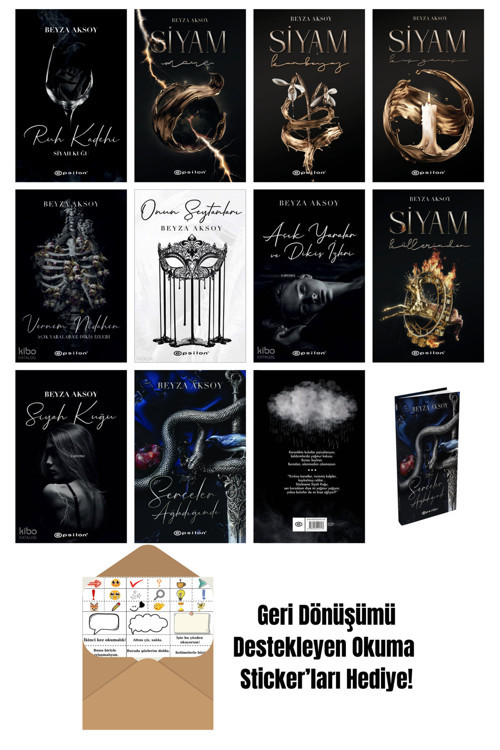 Epsilon Yayınevi Beyza Aksoy 12 Kitap Seti + Okuma Sticker'Ları