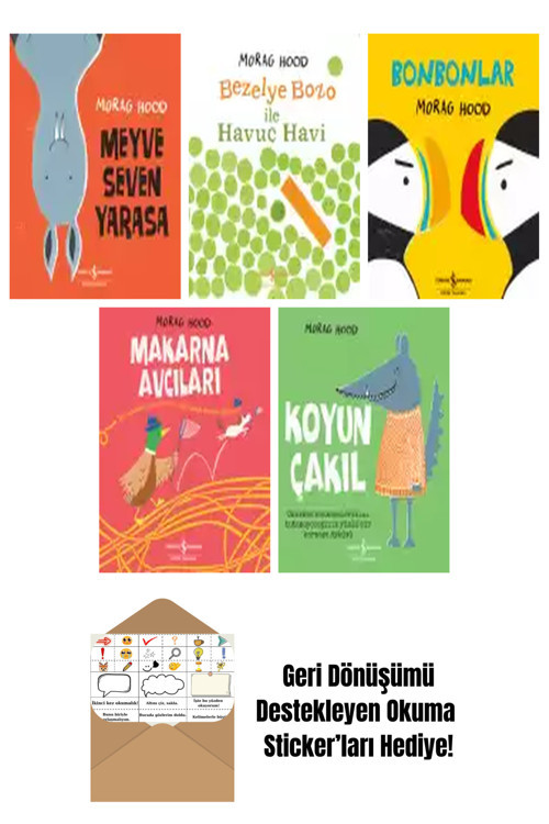 İş Bankası Kültür Yayınları Morag Hood 5 Kitap Seti + Okuma Sticker'Ları