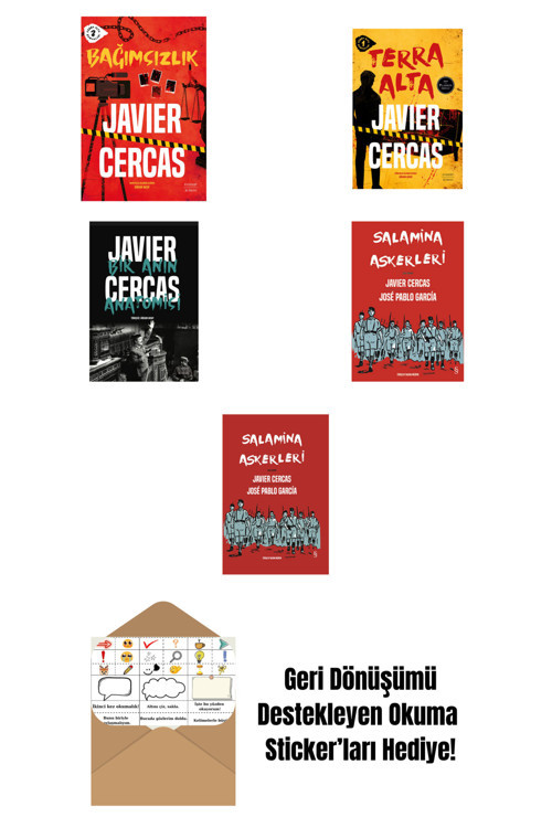 Everest Yayınları Javier Cercas 5 Kitap Set + Okuma Sticker'Ları