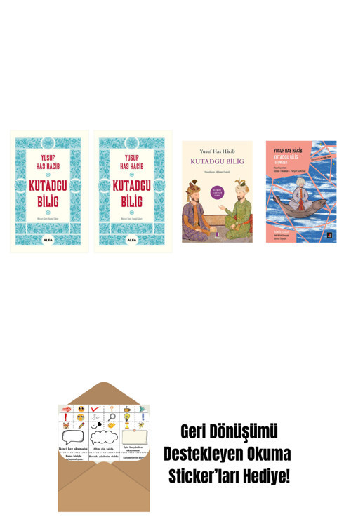 Alfa Yayıncılık Yusuf Has Hacib 4 Kitap Set + Okuma Sticker'Ları