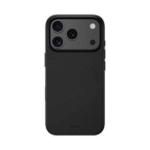 İphone 17 Pro Uyumlu Kılıf M-Safe Şarj Özellikli Vitapro Serisi Pu Deri Kapak Siyah