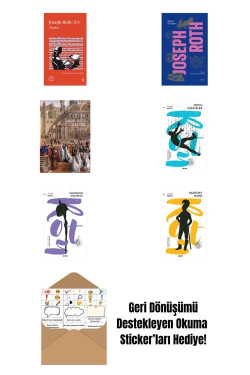 Alfa Yayıncılık Joseph Roth 6 Kitap Set + Okuma Sticker'Ları
