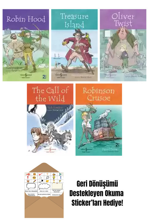 İş Bankası Kültür Yayınları Stewart Ross 5 Kitap Seti + Okuma Sticker'Ları