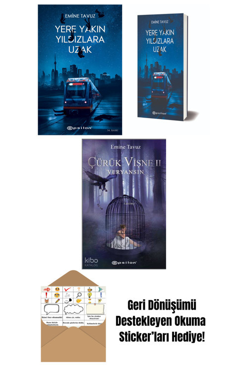 Epsilon Yayınevi Emine Tavuz 3 Kitap Seti + Okuma Sticker'Ları