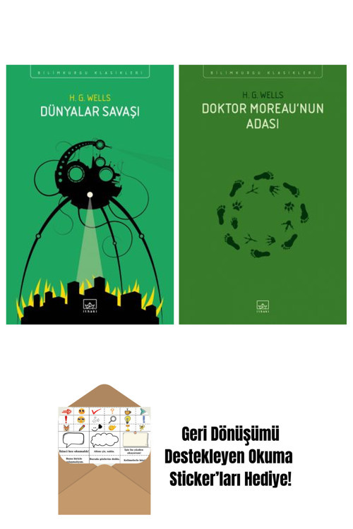 İthaki Yayınları Dünyalar Savaşı + Doktor Moreau’Nun Adası