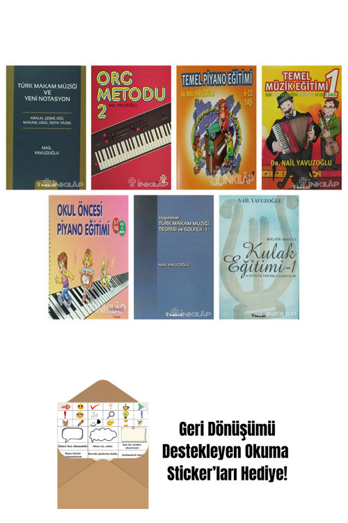 İnkılap Kitabevi Yayınevi Nail Yavuzoğlu 7 Kitap Seti + Okuma Sticker'Ları