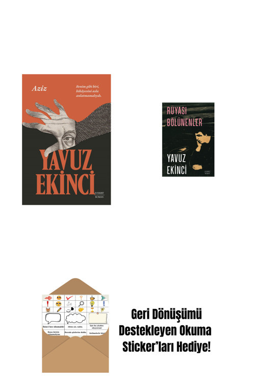 Everest Yayınları Aziz + Rüyası Bölünenler + Okuma Sticker'Ları