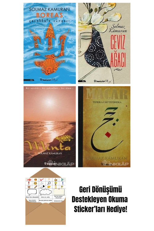 İnkılap Kitabevi Yayınevi Solmaz Kamuran 4 Kitap Seti + Okuma Sticker'Ları