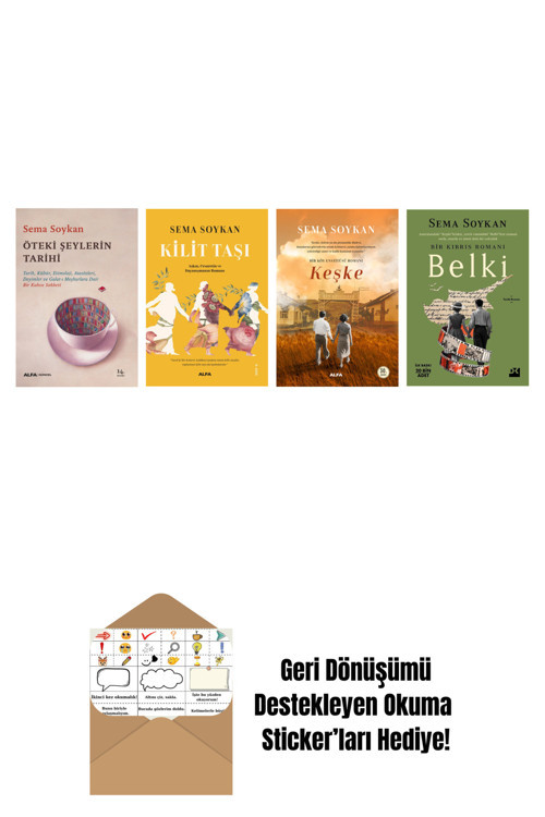 Alfa Yayıncılık Sema Soykan 4 Kitap Set + Okuma Sticker'Ları