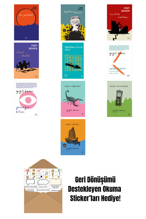 Everest Yayınları Yiğit Bener 10 Kitap Set + Okuma Sticker'Ları