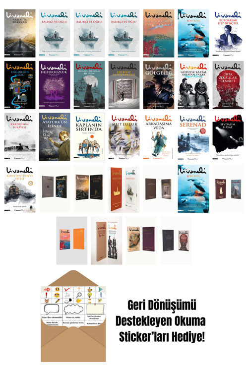 İnkılap Kitabevi Yayınevi Zülfü Livaneli 32 Kitap Seti + Okuma Sticker'Ları