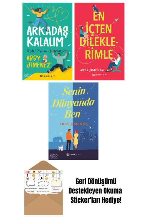 Epsilon Yayınevi Abby Jimenez 3 Kitap Seti + Okuma Sticker'Ları
