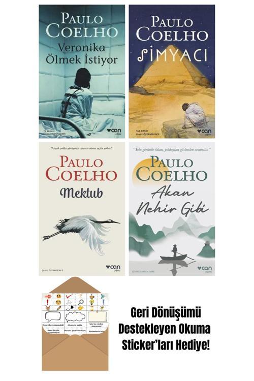 Can Yayınları Paulo Coelho 4 Kitap Seti + Okuma Sticker'Ları