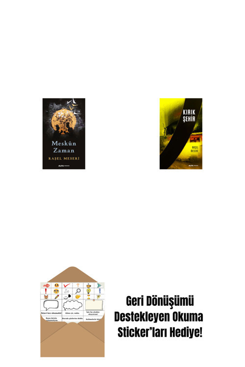 Alfa Yayıncılık Meskûn Zaman + Kırık Şehir + Okuma Sticker'Ları