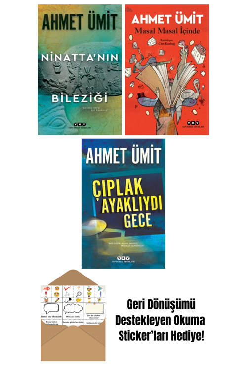 Yapı Kredi Yayınları Ahmet Ümit 3 Kitap Seti + Okuma Sticker'Ları