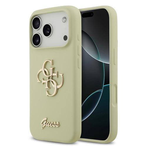 İphone 17 Pro Uyumlu Kılıf Orjinal Lisanslı Grained Yazı Logolu Kapak Yeşil