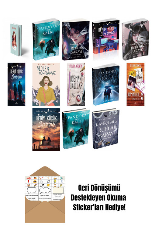 Ephesus Yayınları Dilara Keskin 13 Kitap Seti + Okuma Sticker'Ları