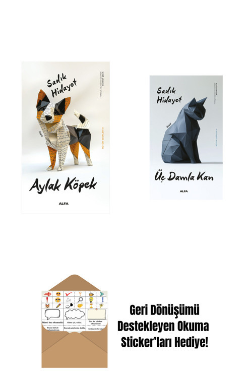 Alfa Yayıncılık Aylak Köpek + Üç Damla Kan + Okuma Sticker'Ları