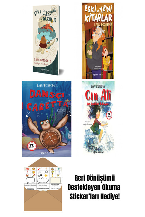 Epsilon Yayınevi Banu Bozdemir 4 Kitap Seti + Okuma Sticker'Ları