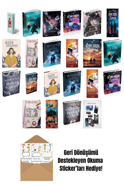 Ephesus Yayınları Dilara Keskin 22 Kitap Seti + Okuma Sticker'Ları