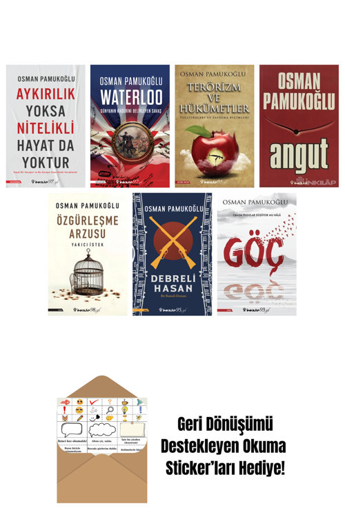 İnkılap Kitabevi Yayınevi Osman Pamukoğlu 7 Kitap Seti + Okuma Sticker'Ları