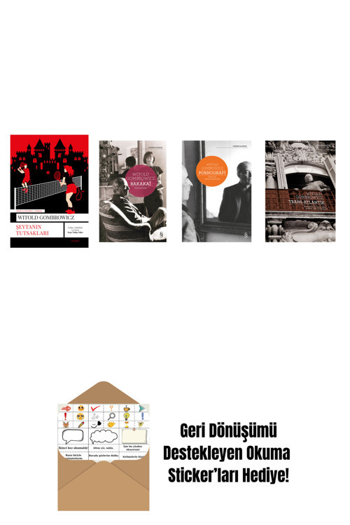 Everest Yayınları Witold Gombrowicz 4 Kitap Set + Okuma Sticker'Ları