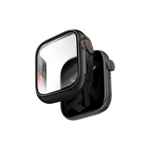 Watch 42Mm Uyumlu Gado Pro Dijital Taç Korumalı Kasa Ve Ekran Koruyucu Siyah
