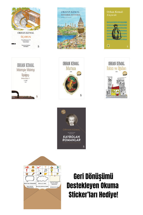 Everest Yayınları Orhan Kemal 7 Kitap Set + Okuma Sticker'Ları