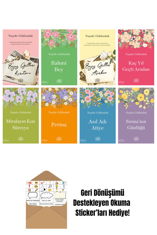 Epsilon Yayınevi Naşide Gökbudak 8 Kitap Seti + Okuma Sticker'Ları