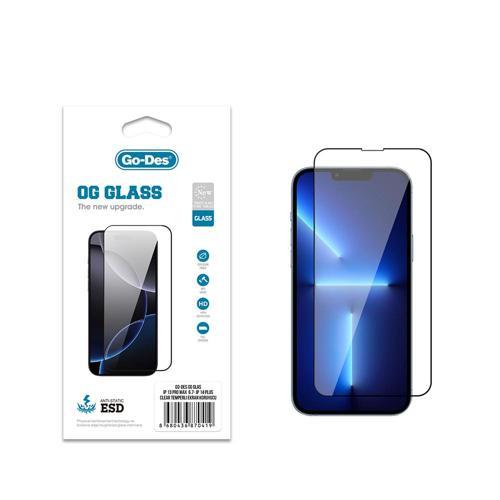 İphone 13 Pro Max Uyumlu Og Glass Antistatik Temperli Cam Ekran Koruyucu Şeffaf