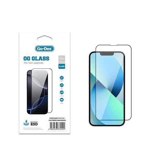 İphone 14 Uyumlu Og Glass Antistatik Temperli Cam Ekran Koruyucu Şeffaf
