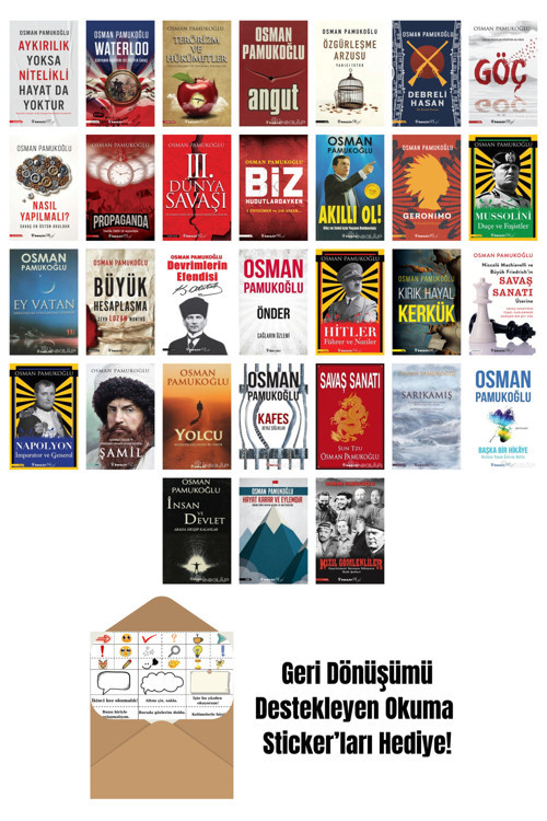 İnkılap Kitabevi Yayınevi Osman Pamukoğlu 31 Kitap Seti + Okuma Sticker'Ları