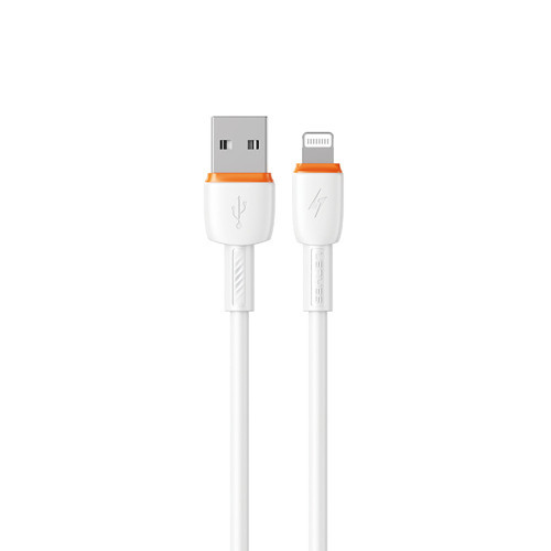 Lc545 İphone Lightning Usb Kablo Hızlı Şarj Özellikli Data Ve Şarj Kablosu 12W 1M Beyaz