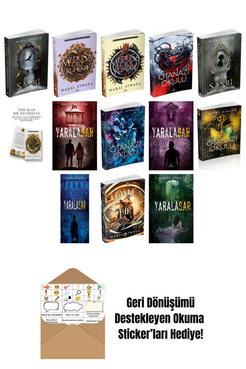 Ephesus Yayınları Maral Atmaca 13 Kitap Seti + Okuma Sticker'Ları