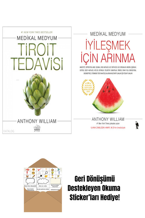Epsilon Yayınevi Anthony William 2 Kitap Seti + Okuma Sticker'Ları