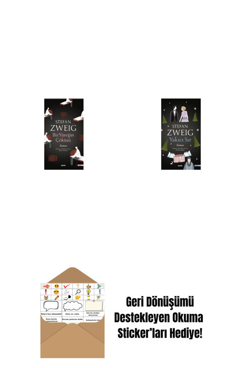 Alfa Yayıncılık Bir Yüreğin Çöküşü + Yakıcı Sır + Okuma Sticker'Ları