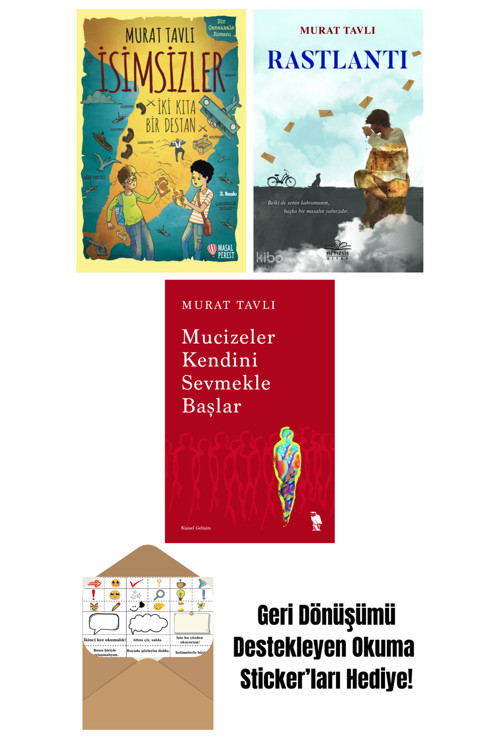 Epsilon Yayınevi Murat Tavlı 3 Kitap Seti + Okuma Sticker'Ları