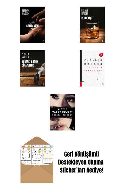 Everest Yayınları Perihan Mağden 5 Kitap Set + Okuma Sticker'Ları