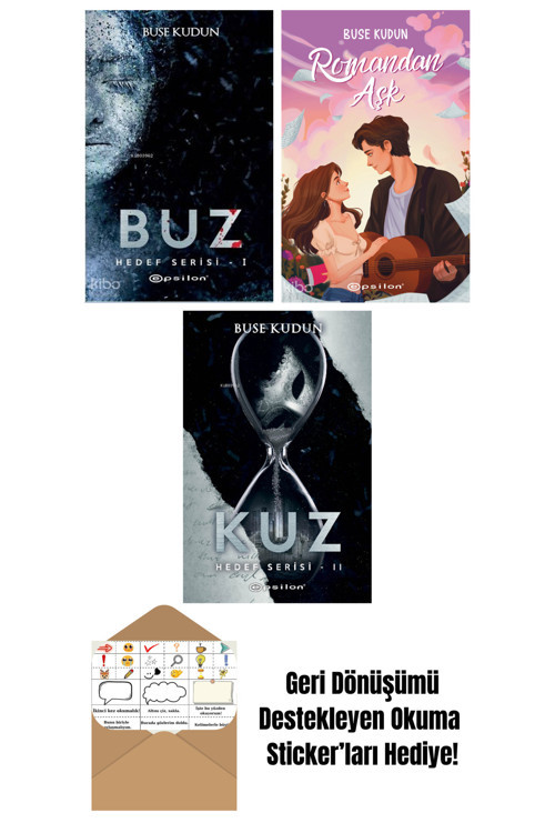 Epsilon Yayınevi Buse Kudun 3 Kitap Seti + Okuma Sticker'Ları