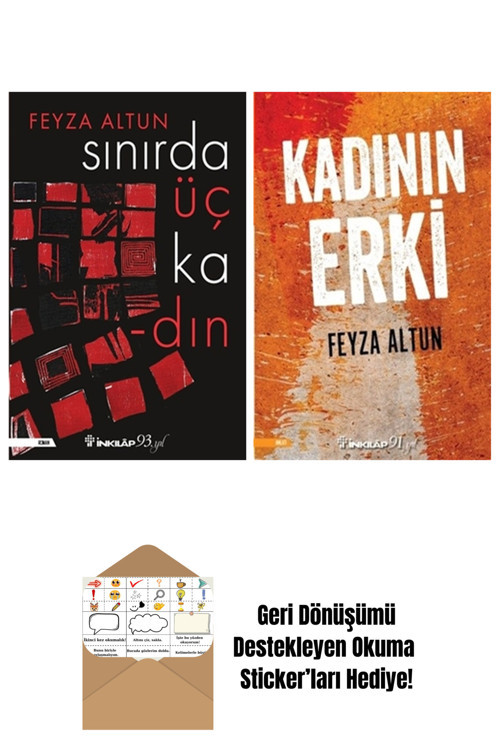 İnkılap Kitabevi Yayınevi Feyza Altun 2 Kitap Seti + Okuma Sticker'Ları